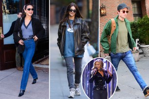 Celebs like Bella Hadid, Beyonce, Em Rata and Robert Pattinson in skinny jeans