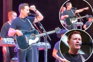 Scotty McCreery had just begun his first song of the night at the Colorado State Fair when he allegedly saw a man in the audience hit a woman, according to a video.