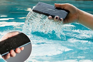 Smart phones in water