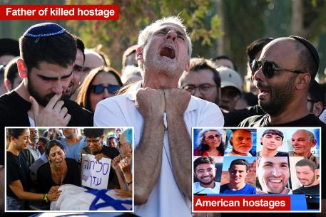 The families of the American hostages remaining in Gaza called on Israeli Prime Minister Benjamin Netanyahu to accept a cease-fire deal with Hamas to free the remaining captives following the death of six hostages.