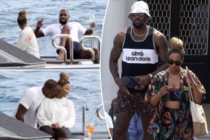 LeBron James and wife Savannah in Capri after Olympics