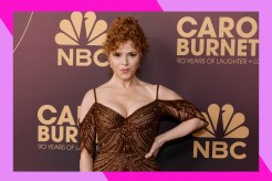 Bernadette Peters pouts and poses on the red carpet.