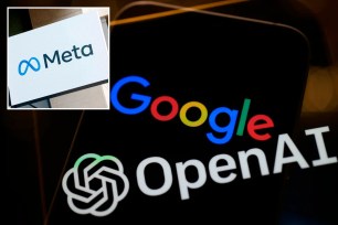 Google, Meta, OpenAI logos