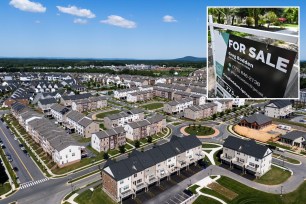 Housing development, home for sale sign