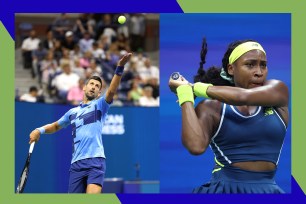 Novak Djokovic (L) and Coco Gauff are competing in the 2024 U.S. Open.