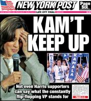 September 2, 2024 New York Post Front Cover