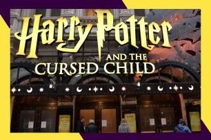 The "Harry Potter and the Cursed Child" marquee.