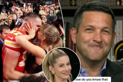 Taylor Swift and Travis Kelce; Adam Schefter