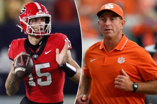 Carson Beck and Dabo Swinney