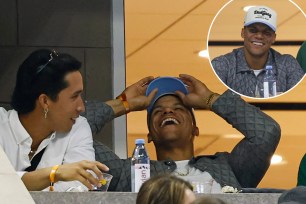 Juan Soto and Oswaldo Cabrera attended the U.S. Open on Saturday night following the Yankees' loss earlier in the day.