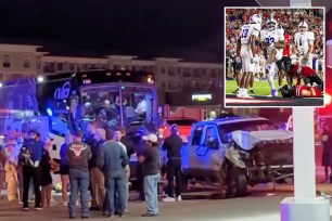 Abilene Christian football team' bus was in a crash with another vehicle 