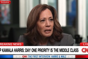 Vice President Kamala Harris and Minnesota Gov. Tim Walz spoke to CNN's Dana Bash on Thursday, Aug. 29, 2024.